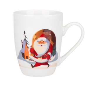 Kubek CHRISTMAS 340ml z porcelany wzór SANTA RAVI